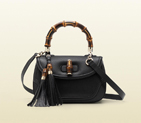 2013 Gucci new bamboo leather top handle bag 254884 A7M0G 1000