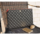 2015 Chanel Computer Bag Caviar Leather A82044 Black with Gold A82044