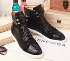 2015 Gucci men stone grain leather straps with high-top boots GM0465