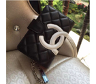 2016 Chanel Camellias Bi-Fold Wallet Original Leather A50080 Black A50080