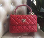 2016 Chanel Classic Tote Bag Original Sheepskin Leather A92236 Red A92236