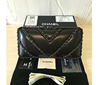 2016 Chanel Clutch Dinner Bag Original Sheepskin Leather A94430 Black A94430