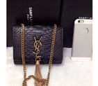 2016 YSL shoulder bag 311178 Black with Bronze 311178