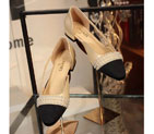 2016 chanle Sandals in Sheepskin leather with Pearl CHW1056