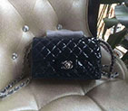 2017 Chanel Classic Flap Bags Original Patent leather 1116 in Royalblue with Silver 1116