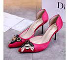 2017 Dior women shoes in silk satin DSW0229