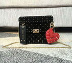 2017 VALENTINO GARAVANI ROCKSTUD SPIKE MEDIUM BAG in Velvet 0122