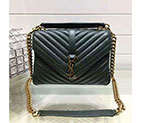 2017 YSL Saint Laurent CLASSIC Medium MONOGRAM BAG IN LEATHER 428056 428056