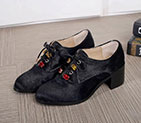 2017 chanle women Shoes in Calfskin leather with horse hair CHW1433