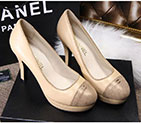 2017 chanle women high-heeled shoes in Sheepskin leather CHW1416