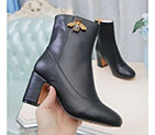 2017 gucci women Boots shoes in Calfskin leather Heel Height 7.5cm GWS608
