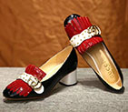 2017 gucci women shoes in Patent leather with rivet Heel Height 5cm GWS596