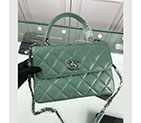 2018 Chanel Classic Top Handle Bag Original Lambskin Leather A92236