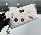2018 Chanel Matelasse Zip Around Wallet Original Leather A80445