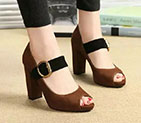 2018 Prada women shoes in Nubuck leather Heel 9.5cm PSW0291