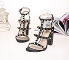 2018 Valentino women Sandal in Calfskin with rivet Heel 10cm VN0541