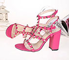 2018 Valentino women Sandal in Calfskin with rivet Heel 10cm VN0537