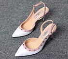 2018 Valentino women Sandal in Calfskin with rivet Heel 8.5cm VN0529