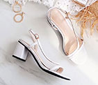 2018 chanle women Sandal in Lambskin Heel 5cm CHW1742