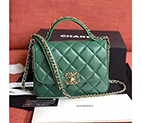 2019 Chanel flap bag with top handle AS0970