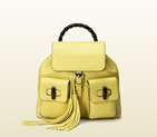 Bamboo leather backpack 370833 A7M0N 7209