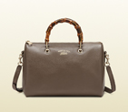Bamboo shopper leather boston bag 353124 A7M0G 2137