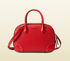 Bright diamante leather top handle bag 354224 AIZ7G 6523