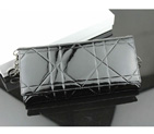 Dior Patent Leather Long Leather Wallet 951 Black 951