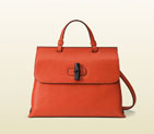 Gucci Bamboo daily leather top handle bag 392013 A7M0N 6525