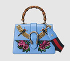 Gucci Dionysus embroidered leather top handle bag 448075 DUX9N 4374 448075
