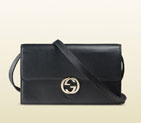 Gucci icon leather wallet with stap 369664 AP00G 1000