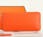 Hermes Zipper Wallet Original Saffiano Leather A309 White A309