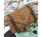 SAINT LAURENT CLASSIC MEDIUM MONOGRAM SAINT LAURENT SATCHEL IN LEATHER 381667