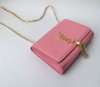 SAINT LAURENT Monogramme Cross-body Shoulder Bag 311217 Pink 311217