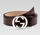 belt with interlocking G buckle 114984 AA61N 2019