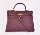 Hermes kelly 35CM Purpel togo leather(Gold) HKL35P