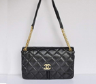 Chanel A50362 Black Sheepskin Leather Flap Bag A50362
