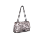 Chanel Reissue Flap Bag in Embroidered Jersey Silv 39235SL